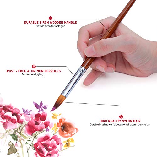 Artist Watercolor Paint Brushes Set 13pcs