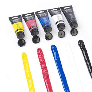 Liquitex BASICS Acrylic Paint Set, 5 x 75ml (2.4-oz) Tube Paint Set,2.5 Fl Oz (Pack of 5)