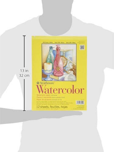 Strathmore 300 Series Watercolor Paper Pad, Tape Bound
