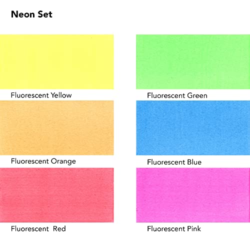 Daler-Rowney FW Acrylic Ink Bottle 6-Color Neon Set