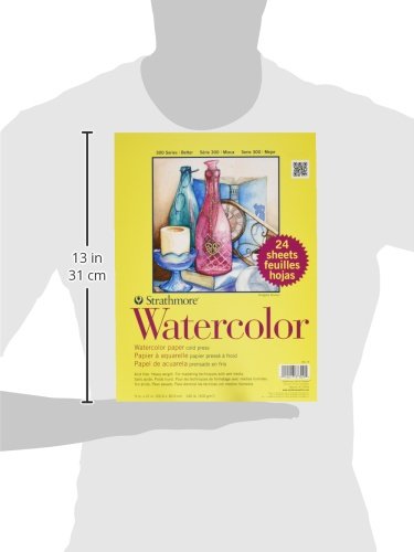 Strathmore 300 Series Watercolor Paper Pad, 9x12 inches