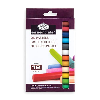 Royal & Langnickel Essentials Oil Pastels, Large, 12 Color Set