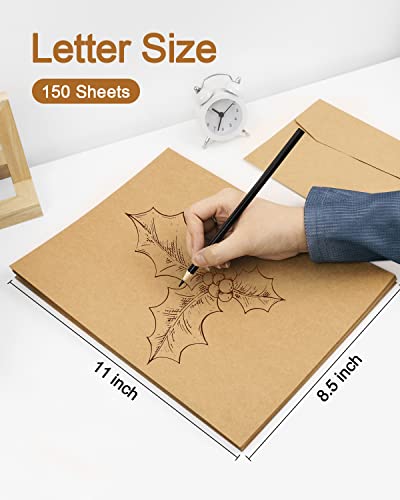 Kraft Cardstock Paper 150 Sheets