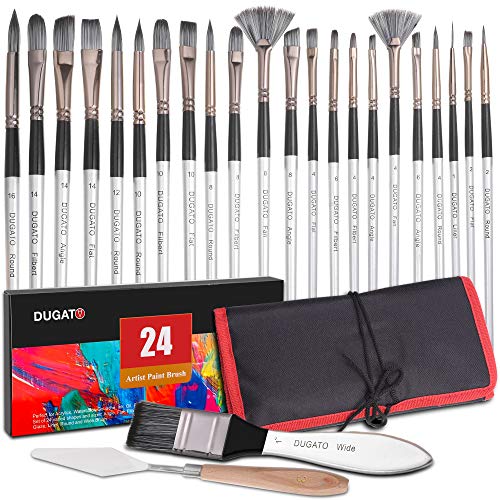 DUGATO 24pcs Paint Brush Set