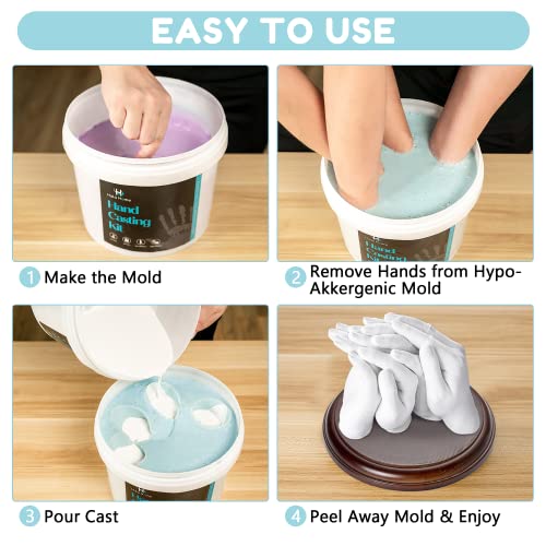 Hula Home XL DIY Hands Casting Kit for Up to 6 People