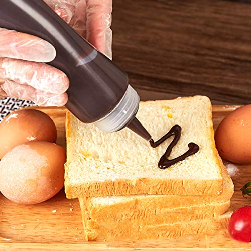 Bekith 12 pack 12 Oz Plastic Squeeze Condiment Bottles