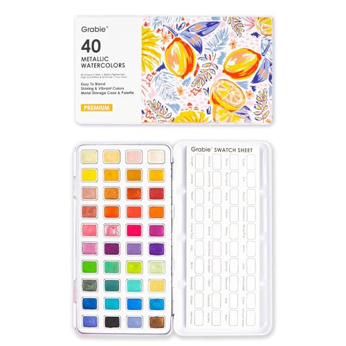 Grabie Metallic Watercolor Paint Set