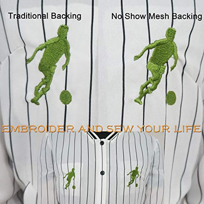 New brothread No Show Mesh Machine Embroidery Stabilizer Backing 8"x8"