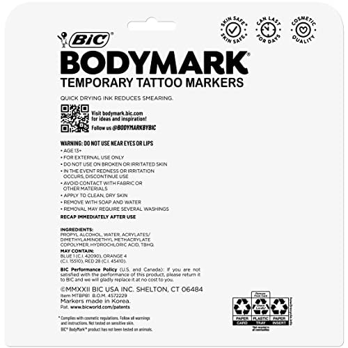 BIC BodyMark Temporary Tattoo Markers