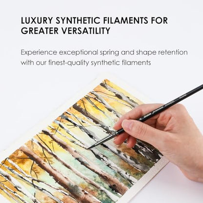 Grabie Professional Synthetic Round Paint Brush Set of 5