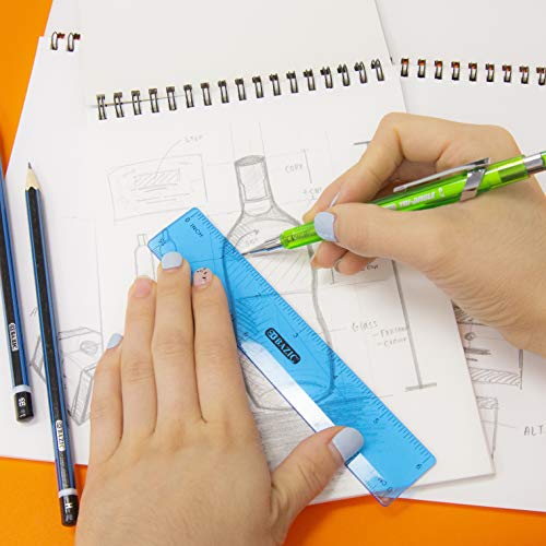 BAZIC Sketch Pad 50 Sheet 6" X 8", Top Bound Spiral Sketchbook Drawing Pads, Sketching Paper Coloring Book for Artist Kids School, 2-Pack