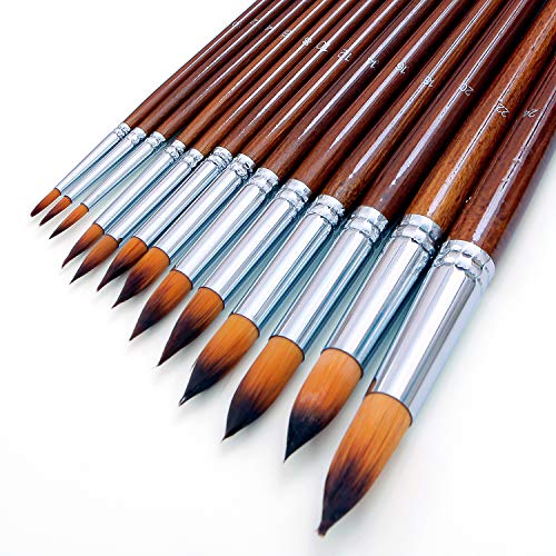 Artist Watercolor Paint Brushes Set 13pcs