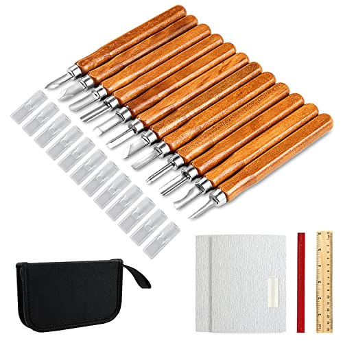 Wood Carving Knife Set - 20 PCS Hand Carving Tool