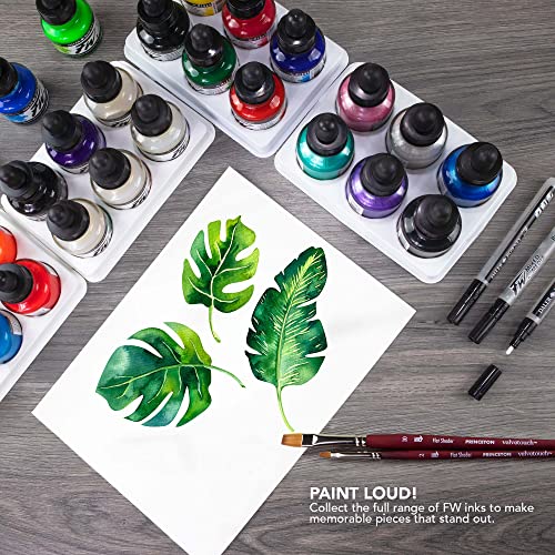 Daler-Rowney FW Acrylic Ink Bottle 6-Color Neon Set