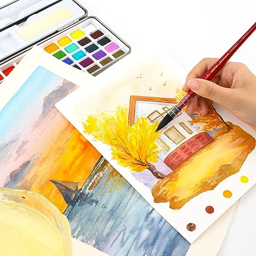 Grabie Professional Watercolor Paint Brushes