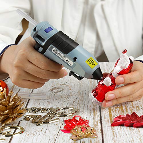 WORKPRO Cordless Hot Glue Gun, Fast Preheating Glue Gun