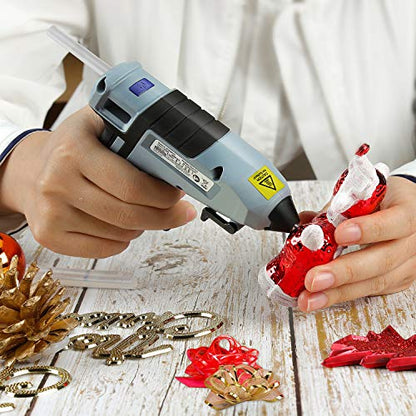 WORKPRO Cordless Hot Glue Gun, Fast Preheating Glue Gun