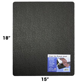 Stay-In-Place Machine Mat - 15" x 18" - Calms Vibration and Dampens Noise. Great for Sewing Machines and Sergers. Made In USA.