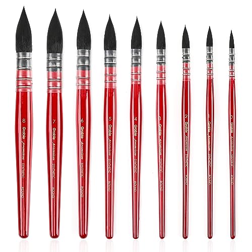 Grabie Professional Watercolor Paint Brushes