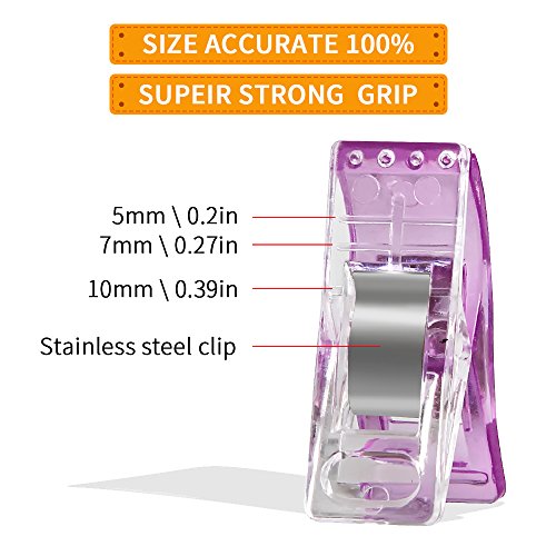 MumCraft Multipurpose Sewing Clips Pack of 160, with Premium Storage Tin Box Package, Assorted Colors