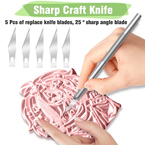 WAYCOM 10-Pack Linoleum Blocks for Printmaking