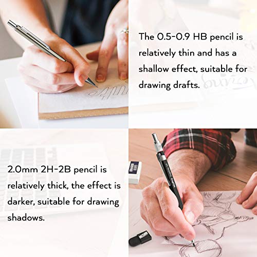 Nicpro 6PCS Art Mechanical Pencils Set