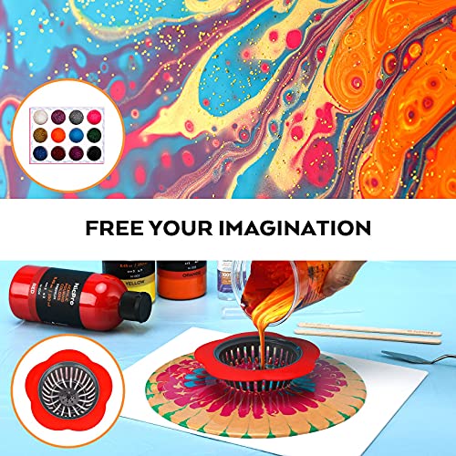 Nicpro 14 Colors 8.45oz Acrylic Pour Paint Supplies Kit
