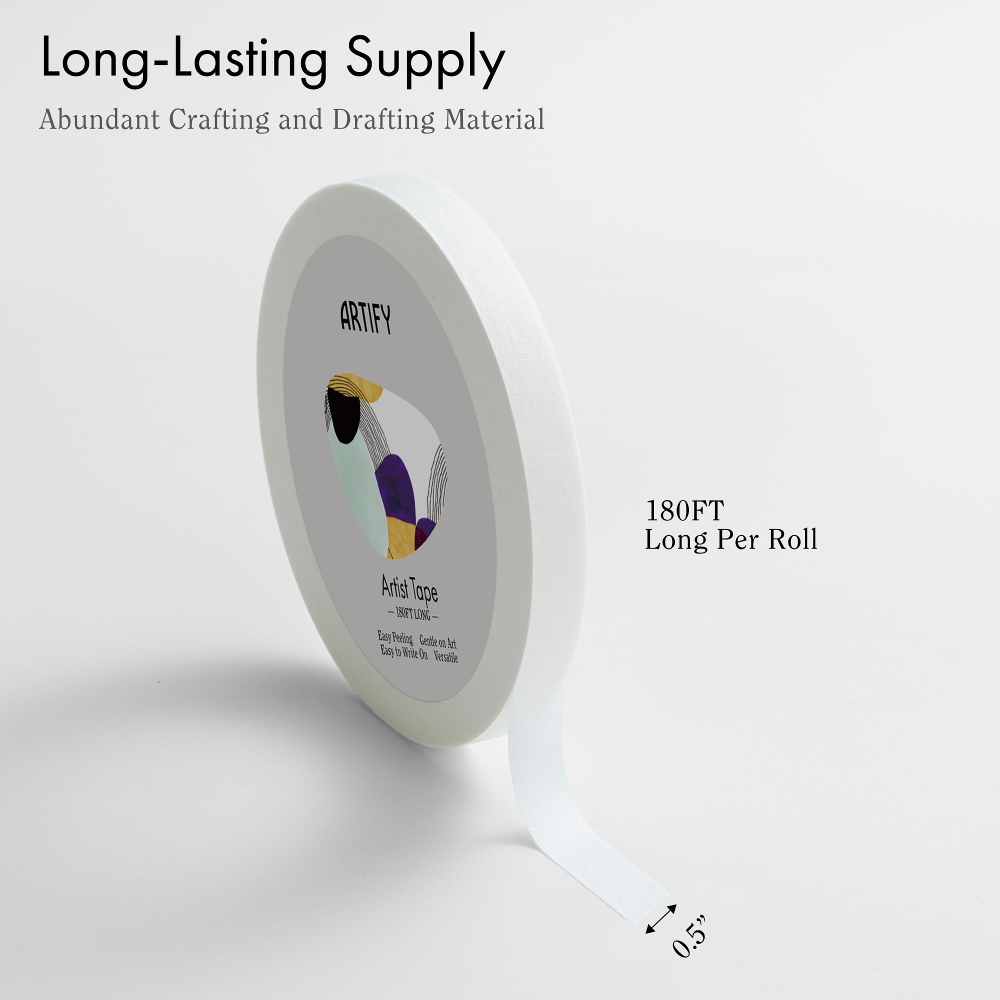 ARTIFY 5PCS Professional Natural Goat Hair Quill Watercolor Brushes