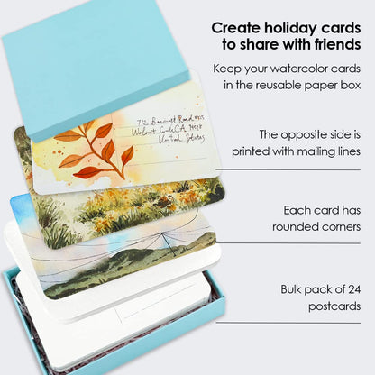 Grabie Watercolor Postcards