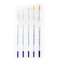 Royal Brush Soft Grip Round Golden Taklon Fiber Paint Brush Set
