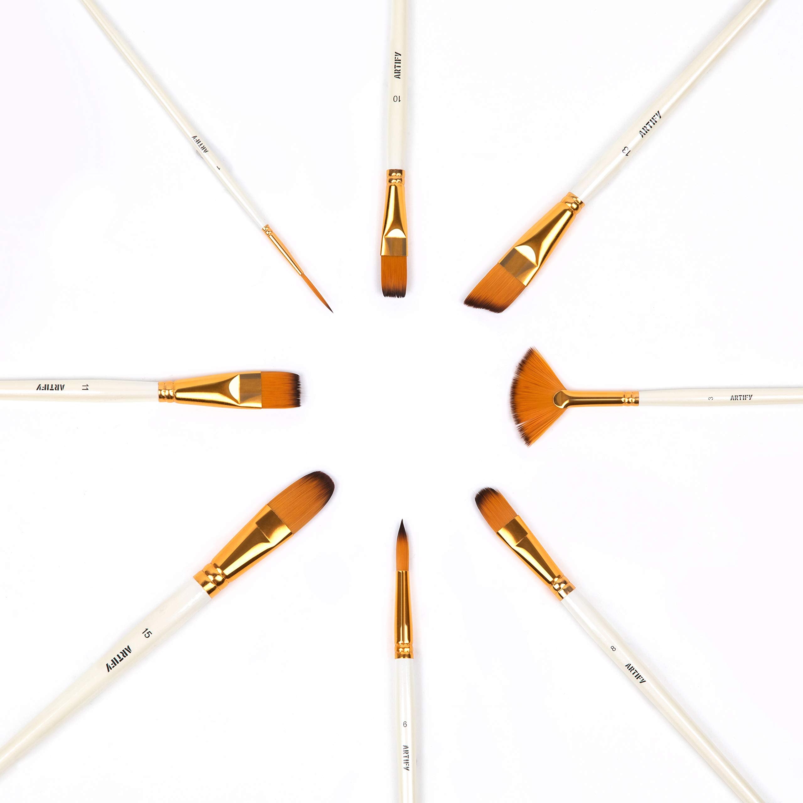 ARTIFY 15 Pieces Paint Brush Set