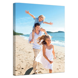 Custom Canvas Picture Framed 5"x7" Personalized Wall Art Canvas Photo Prints With Your Family Portrait Picture for Living Room Home Decoration (5"x7"(13x18cm) Frame)