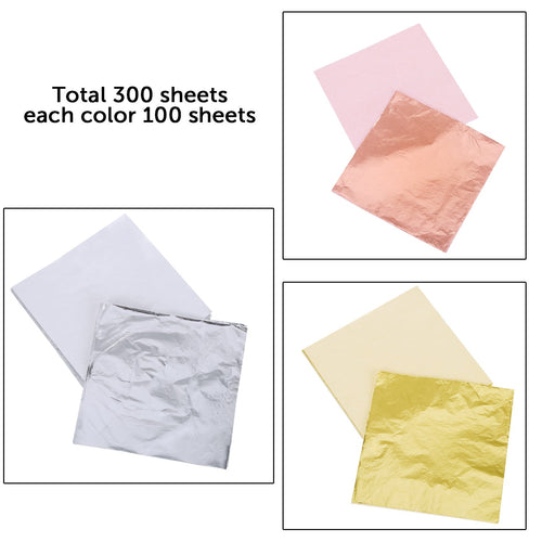 300 Sheets Gold Foil Sheets