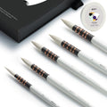 ARTIFY 5PCS Professional Natural Goat Hair Quill Watercolor Brushes