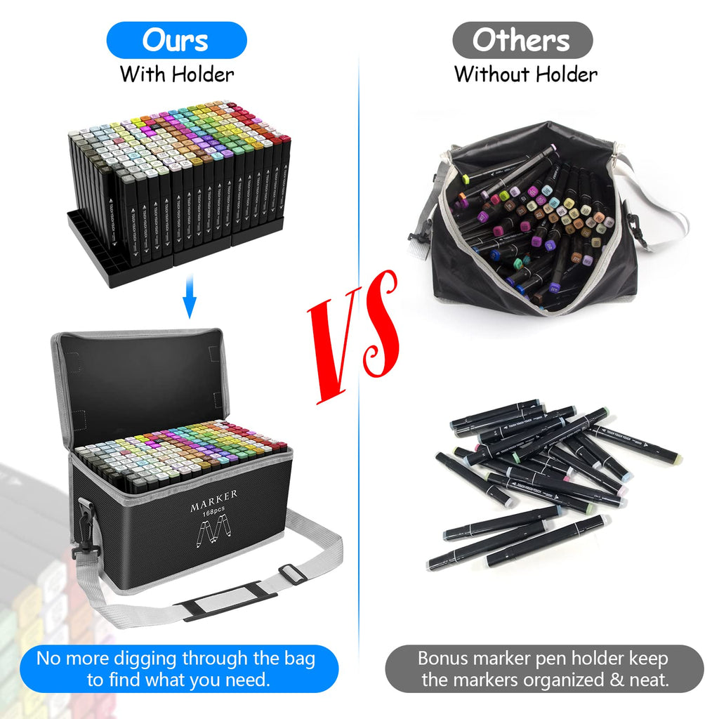 168 Colors Alcohol Markers Set