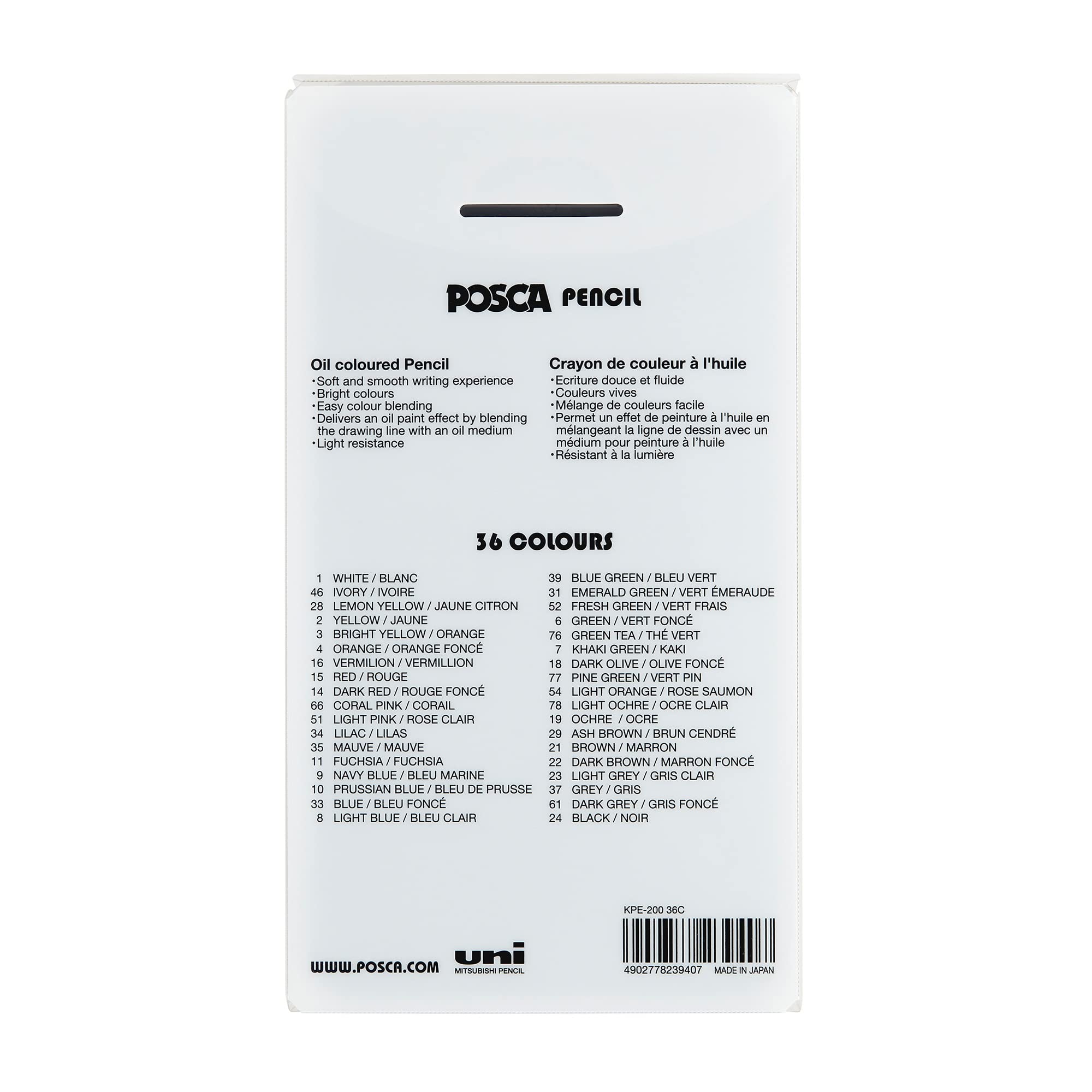 Posca Oil and Wax Coloring Pencils Art Set