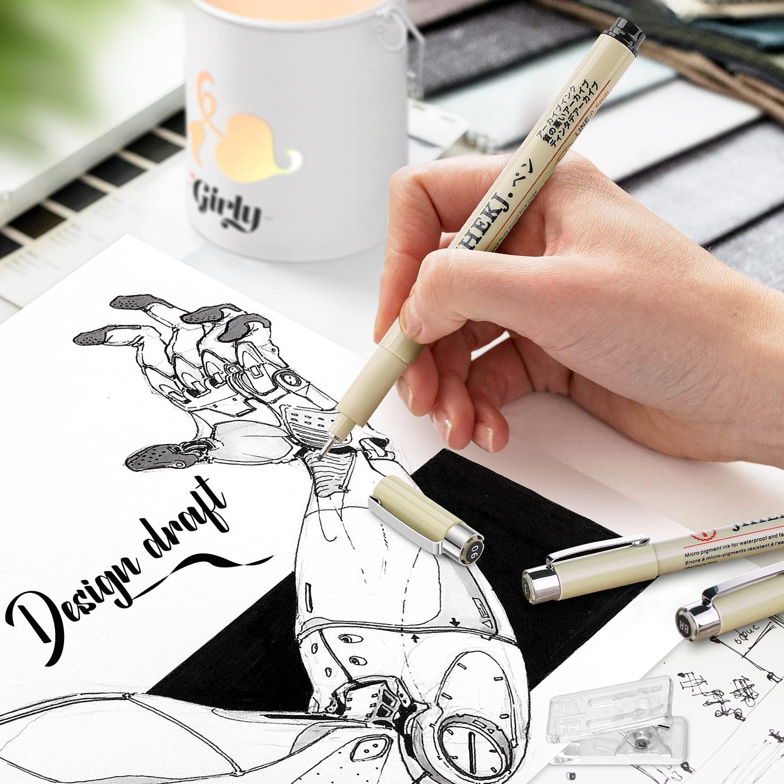 Pen, Pens, Art Pens, Drawing Pens, Fine Point Pen, Micro-Pen, Sketch Pen, Anime Pens, Micro-Pen Set, Micro-Pens, For Art Supplies, Arts & crafts, Drawing Supplies, Office School Supplies, Artists Line