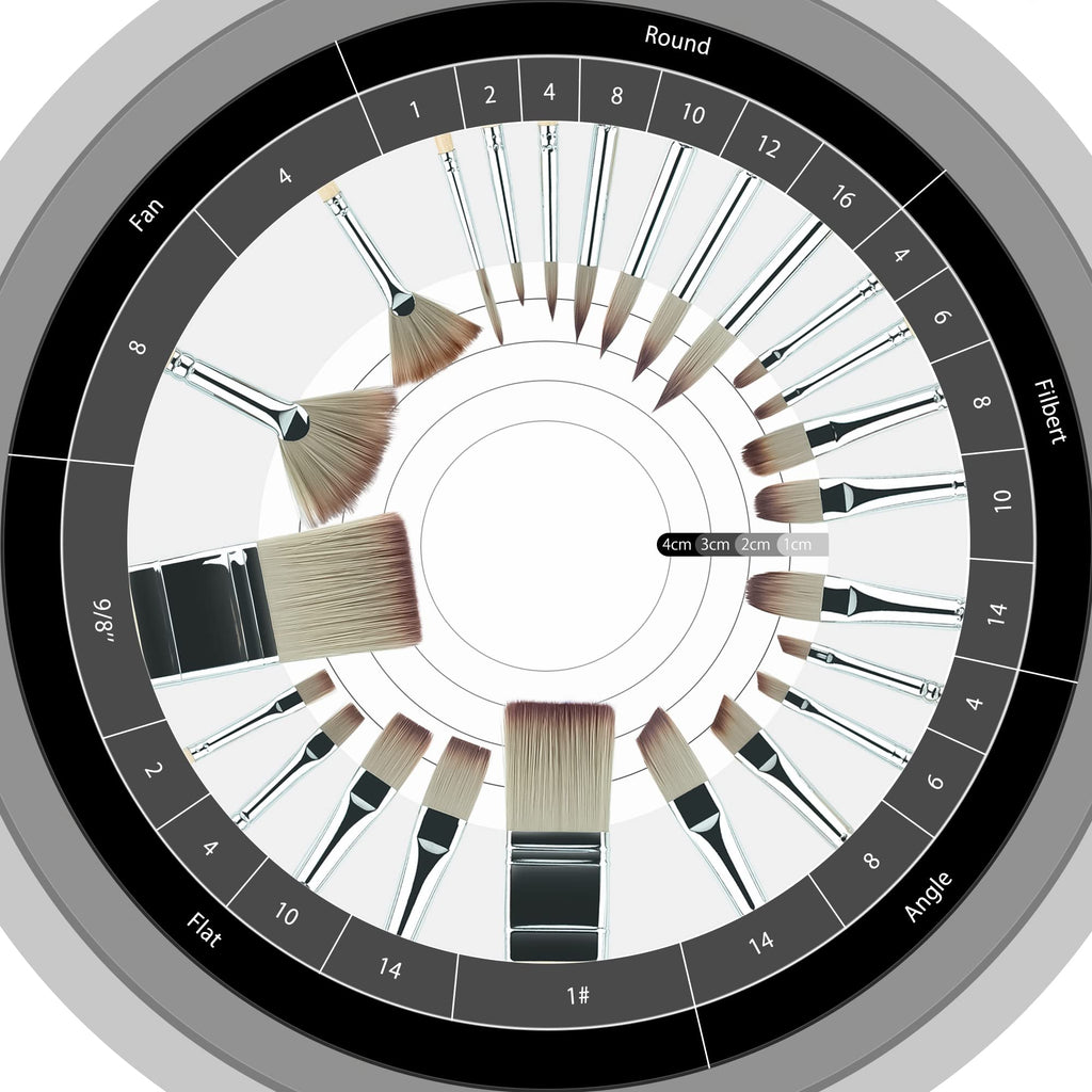 ARTIFY 24 Pieces Paint Brush Set