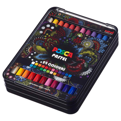 Posca Pastels, Premium Art Set of 24 Wax Pastels