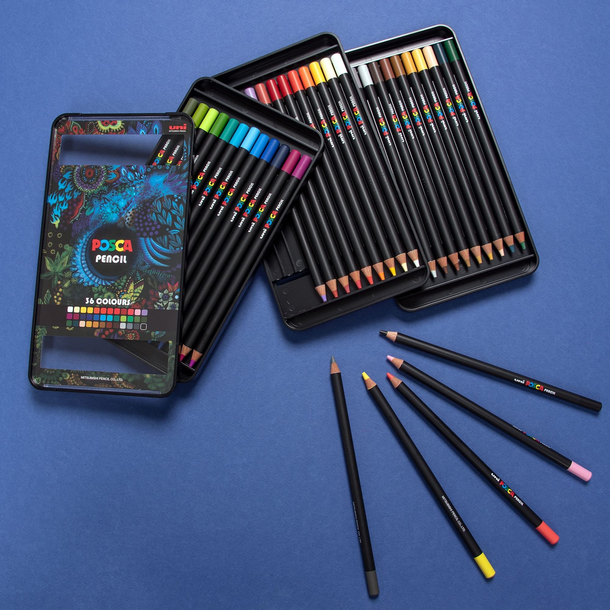 Posca Oil and Wax Coloring Pencils Art Set