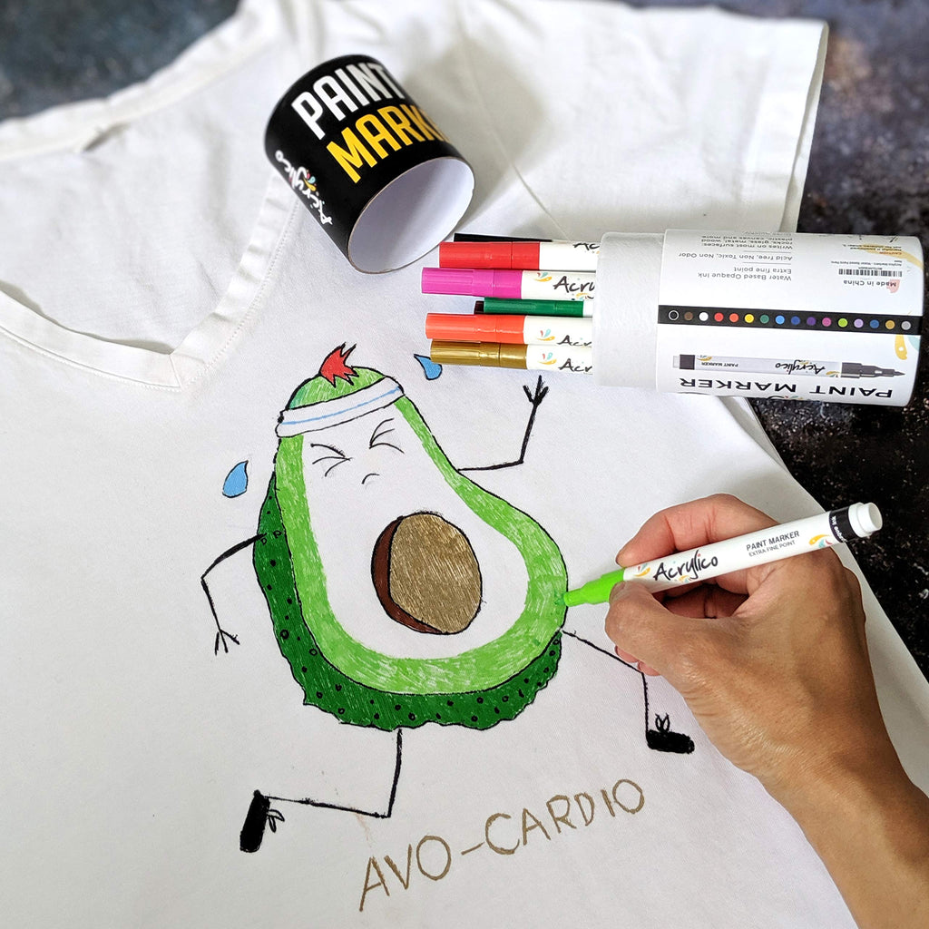 Acrylic Paint Pens for Rock Painting Set of 16