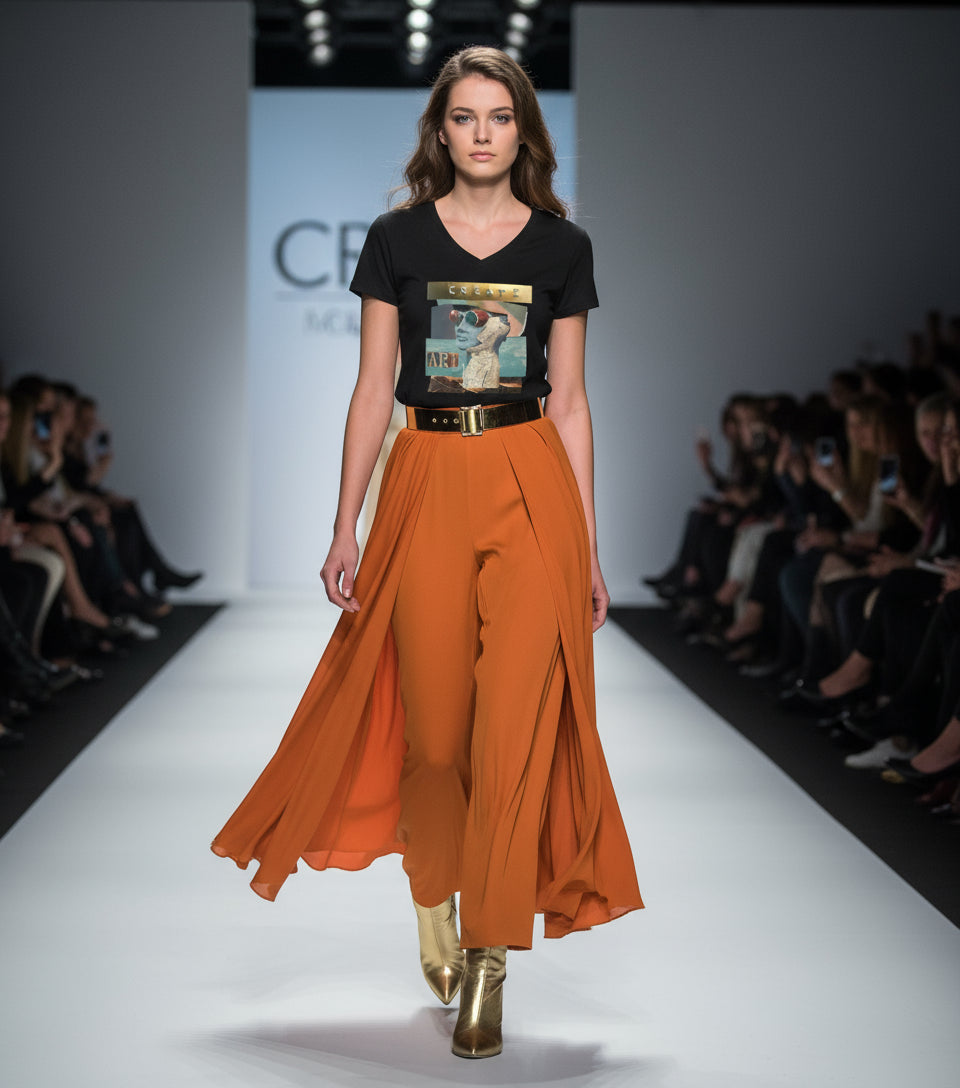 Create Art V-Neck T-Shirt